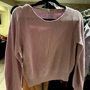 Babaton Size Small Lavender Bell Sleeve Sweater